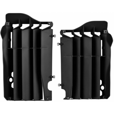 POLISPORT OSŁONY CHŁODNICY (KRATKI - KOMPLET) HONDA CRF450R 13-14 KOLOR CZARNY