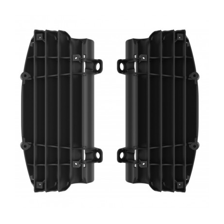 POLISPORT OSŁONY CHŁODNICY KRATKI (KOMPLET) KTM EXC/EXCF/SX/SXF 17-21, HUSQVARNA TE/FE/TC/FC 17-21 KOLOR CZARNY