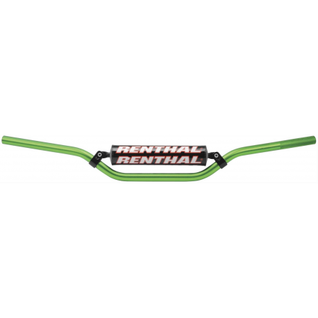 RENTHAL KIEROWNICA 7/8 CALA (22MM) MX HANDLEBAR GREEN RC PADDED KOLOR ZIELONY Z GĄBKĄ
