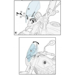 KAPPA MOCOWANIE SZYB 100ALK, 100ALBK, 140AK, 140SK BENELLI LEONCINO 500 (17-18)