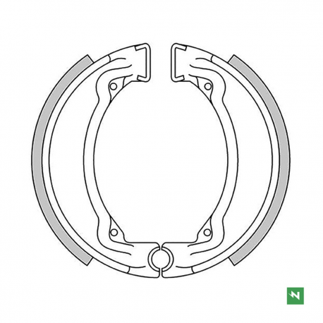 NEWFREN WYPRZEDAŻ SZCZĘKI HAMULCOWE YAMAHA DT 50 78-86 ,RD 50/80 , YZ 80 , TY 125/250 77-92 ( 110X25MM)