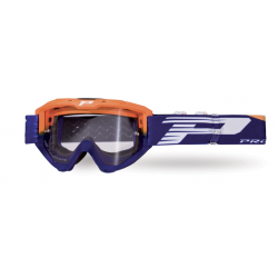 PROGRIP GOGLE PG3450 LS RIOT KOLOR POMARAŃCZOWY FLUO NIEBIESKI (SZYBA PG3210, NO FOG, NO SCRACHT) (3450-275 TR) - PROMOCJA - STD