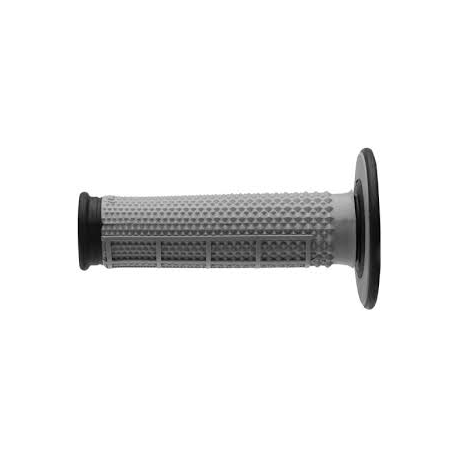 RENTHAL MANETKI MX DUAL COMPOUND TAPERED HALF WAFFLE, DWUSKŁADNIKOWE, KOLOR SZARY/CZARNY