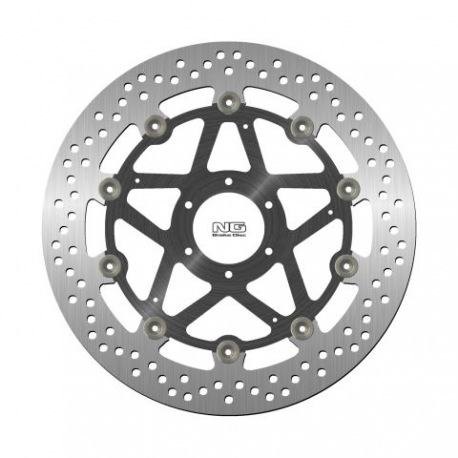 NG 2021/06 TARCZA HAMULCOWA PRZÓD DUCATI MONSTER 696 '08-14, ST3/ST4 '03-07 (320X64X5MM) (6X8,5MM) PŁYWAJĄCA (ŚRODEK ALUMINIOWY)