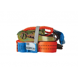 BIKETEC PAS TRANSPORTOWY Z HAKAMI I KLAMRĄ SZEROKOŚC 38MM, DŁUGOŚĆ 4M , WYTRZYMAŁOŚĆ 2T - KOLOR POMARAŃCZOWY