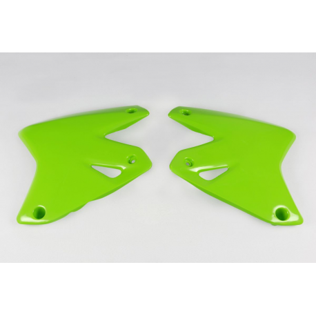 UFO 2021/10 OSŁONY CHŁODNICY KAWASAKI KLX 400R '03-21, KOLOR ZIELONY