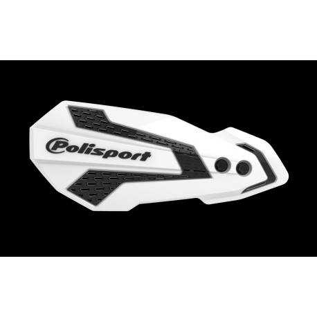 POLISPORT OSŁONY RĄK (LISTKI) MODEL MX FLOW Z UNIWERSALNYM ZESTAWEM MONTAŻOWYM HONDA CR/CRF '07-22' KOLOR BIAŁO CZARNY