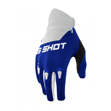 SHOT RACING (2022) RĘKAWICE MOTO DEVO BURST BLUE KOLOR NIEBIESKI ROZMIAR 11