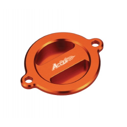 ACCEL POKRYWA FILTRA OLEJU KTM EXC 450/500 '12-'16 KOLOR POMARAŃCZOWY