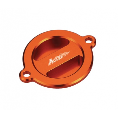 ACCEL POKRYWA FILTRA OLEJU KTM EXC 450/500 '12-'16 KOLOR POMARAŃCZOWY