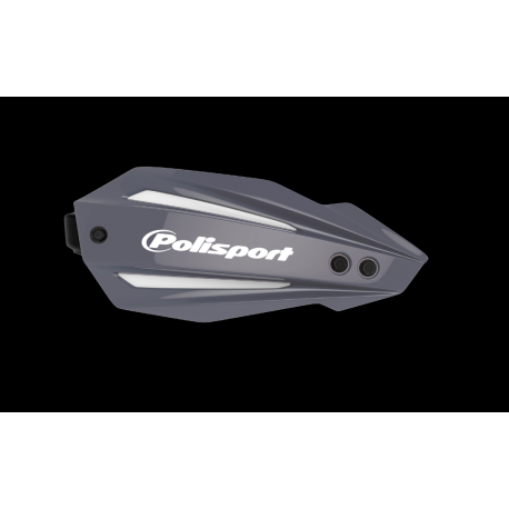 POLISPORT OSŁONY RĄK (HANDBARY) MODEL BULLIT FULL WRAP AROUND Z UNIWERSALNYM ZESTAWEM MONTAŻOWYM 22/28 KOLOR SZARY