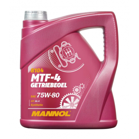 MANNOL MTF-4 GETRIEBEOEL 75W80 API GL4 - OLEJ PRZEKŁADNIOWY SYNTETYCZNY 4L (75W-80)