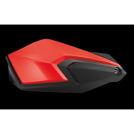 POLISPORT OSŁONY RĄK (HANDBARY) MODEL S-DUAL Z UNIWERSALNYM ZESTAWEM MONTAŻOWYM 22/28MM KOLOR CZERWONY