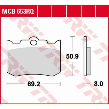 TRW LUCAS ZF KLOCKI HAMULCOWE KH216 ORGANIC SPORT INDIAN CHIEF/SCOUT/SPIRIT '02-'08 PRZÓD