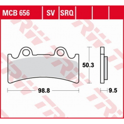 TRW LUCAS ZF KLOCKI HAMULCOWE KH190 SINTER STREET TRIUMPH DAYTONA 900 SUPER III '94-'96, YAMAHA YZF 750R/SP '93-'98, FZR 1000 GE