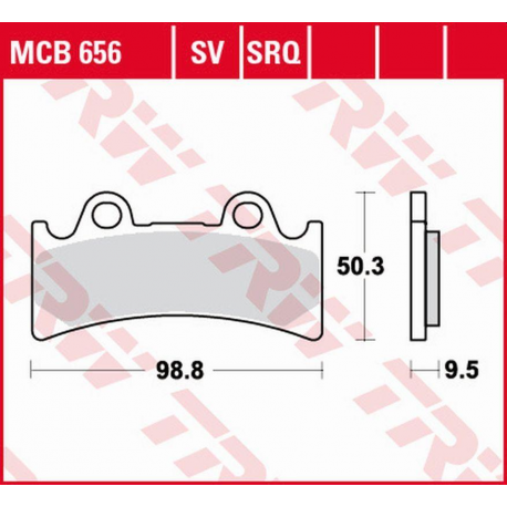 TRW LUCAS ZF KLOCKI HAMULCOWE KH190 SINTER STREET TRIUMPH DAYTONA 900 SUPER III '94-'96, YAMAHA YZF 750R/SP '93-'98, FZR 1000 GE