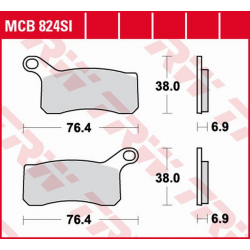 TRW LUCAS ZF KLOCKI HAMULCOWE KH462 SINTER OFFROAD KTM SX-F/XC 450 ATV '08-'11, SX/XC 505 ATV '08-'13, XC 525 ATV '08-'13 PRZÓD