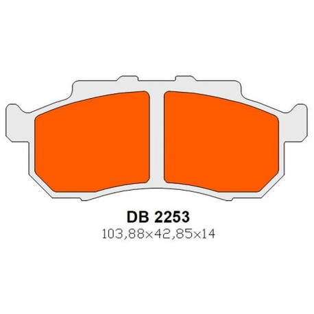 DELTA BRAKING 2022/06 KLOCKI HAMULCOWE PRZÓD KH476 / KH477 TRIUMPH ROCKET III 2500 '19-'22, HONDA MUV 700 BIG RED '09,