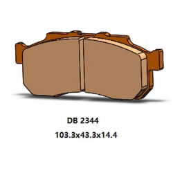 DELTA BRAKING 2022/06 KLOCKI HAMULCOWE PRZÓD KH712 HONDA SXS 500 PIONEER '15-'22, SXS 520 PIONEER '21-'22, SXS 700 PIONEER '16-'