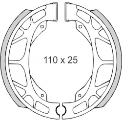 BRENTA SZCZĘKI HAMULCOWE DAELIM/HONDA/KYMCO/PEUGEOT/SYM (110x25mm)