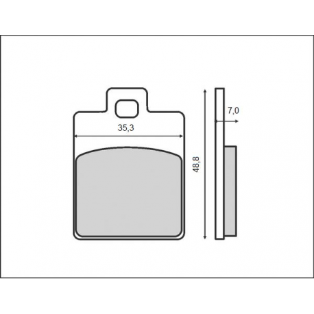 BRENTA KLOCKI HAMULCOWE KH260 SKUTERY PEUGEOT, PIGGIO, SYM, VESP