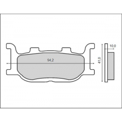 BRENTA KLOCKI HAMULCOWE KH199 PRZÓD