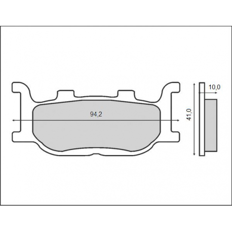BRENTA KLOCKI HAMULCOWE KH199 PRZÓD