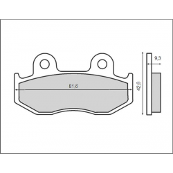 BRENTA KLOCKI HAMULCOWE KH323 / KH92