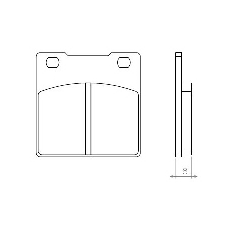 BRENTA KLOCKI HAMULCOWE KH63 SUZUKI GS/GSX/GSF/GSXR/RF/SV- TYŁ