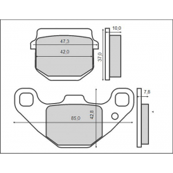 BRENTA KLOCKI HAMULCOWE KH83/2 HONDA MB80