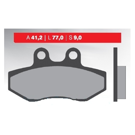 BRENTA KLOCKI HAMULCOWE KH393 YAMAHA NXC 125 CYGNUS`04-13, MBK FLAME 125`04-12, PRZÓD
