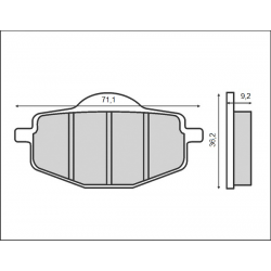BRENTA KLOCKI HAMULCOWE KH101