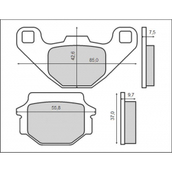 BRENTA KLOCKI HAMULCOWE KH67