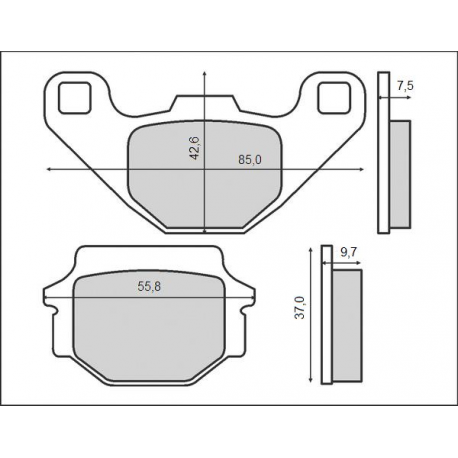 BRENTA KLOCKI HAMULCOWE KH67