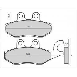 BRENTA KLOCKI HAMULCOWE KH418 PIAGGIO 125/250/300/350/400/500