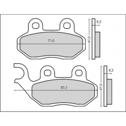 BRENTA KLOCKI HAMULCOWE KH264