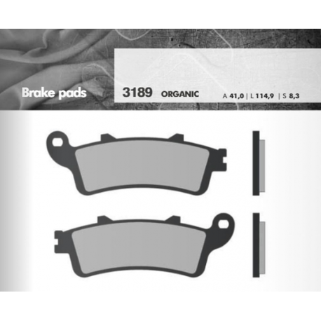 BRENTA KLOCKI HAMULCOWE KH261 / KH281 (GRUBOŚĆ 8,3MM)