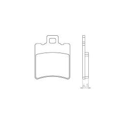 BRENTA KLOCKI HAMULCOWE KH193 SPIEK METALICZNY (ZŁOTE)