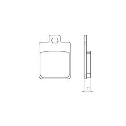 BRENTA KLOCKI HAMULCOWE KH260 SPIEK METALICZNY (ZŁOTE), SKUTERY PEUGEOT, PIGGIO, SYM, VESP