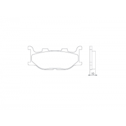 BRENTA KLOCKI HAMULCOWE KH199 SPIEK METALICZNY (ZŁOTE)