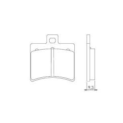 BRENTA KLOCKI HAMULCOWE KH298 SPIEK METALICZNY (ZŁOTE)
