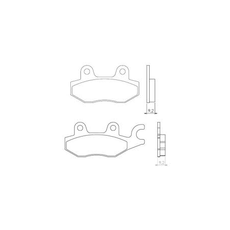BRENTA KLOCKI HAMULCOWE KH197 SPIEK METALICZNY (ZŁOTE)