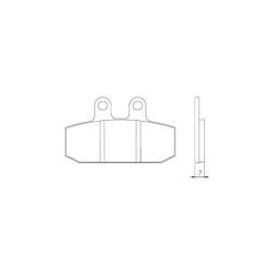 BRENTA KLOCKI HAMULCOWE KH256 / KH113 SPIEK METALICZNY (ZŁOTE)