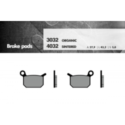 BRENTA KLOCKI HAMULCOWE KH325 SPIEK METALICZNY (ZŁOTE) (KTM SX 50/65)