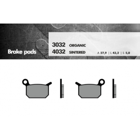 BRENTA KLOCKI HAMULCOWE KH325 SPIEK METALICZNY (ZŁOTE) (KTM SX 50/65)