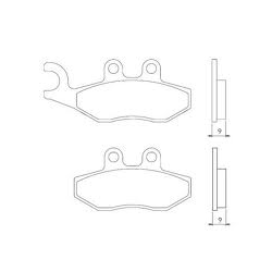 BRENTA KLOCKI HAMULCOWE KH353 SPIEK METALICZNY (ZŁOTE)