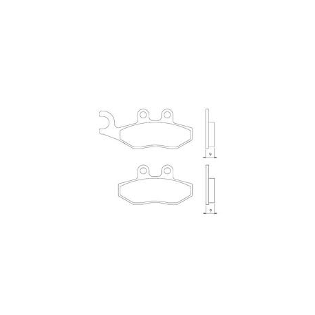 BRENTA KLOCKI HAMULCOWE KH353 SPIEK METALICZNY (ZŁOTE)