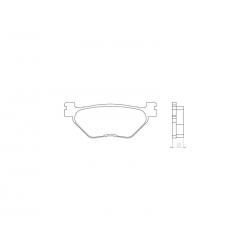BRENTA KLOCKI HAMULCOWE KH319 SPIEK METALICZNY (ZŁOTE)