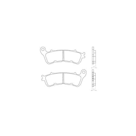 BRENTA KLOCKI HAMULCOWE KH388 SPIEK METALICZNY (ZŁOTE)