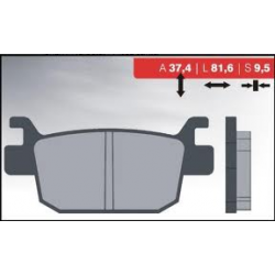 BRENTA KLOCKI HAMULCOWE KH415 SPIEK METALICZNY (ZŁOTE)